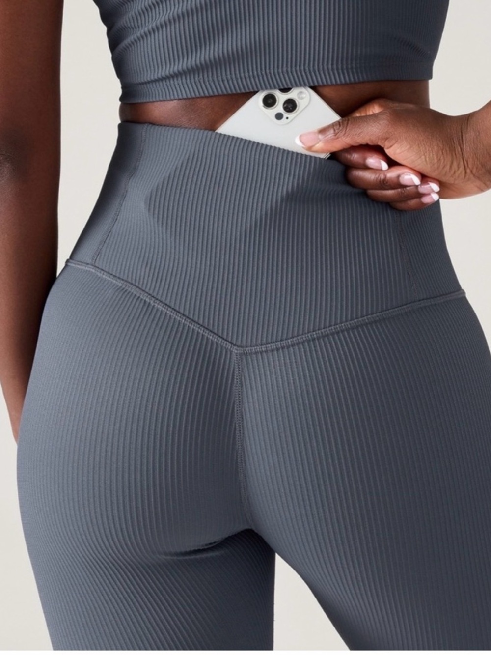 Athleta Elation Ribbed Tight - Picture 2 of 3